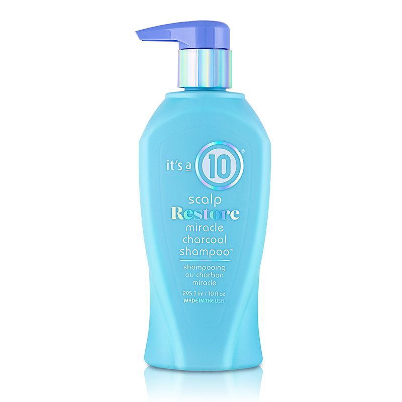 0001780_miracle-charcoal-shampoo-300ml-1.png IT'S A 10 SCALP RESTORE MIRACLE CHARCOAL SHAMPOO 300 ML - Image 1