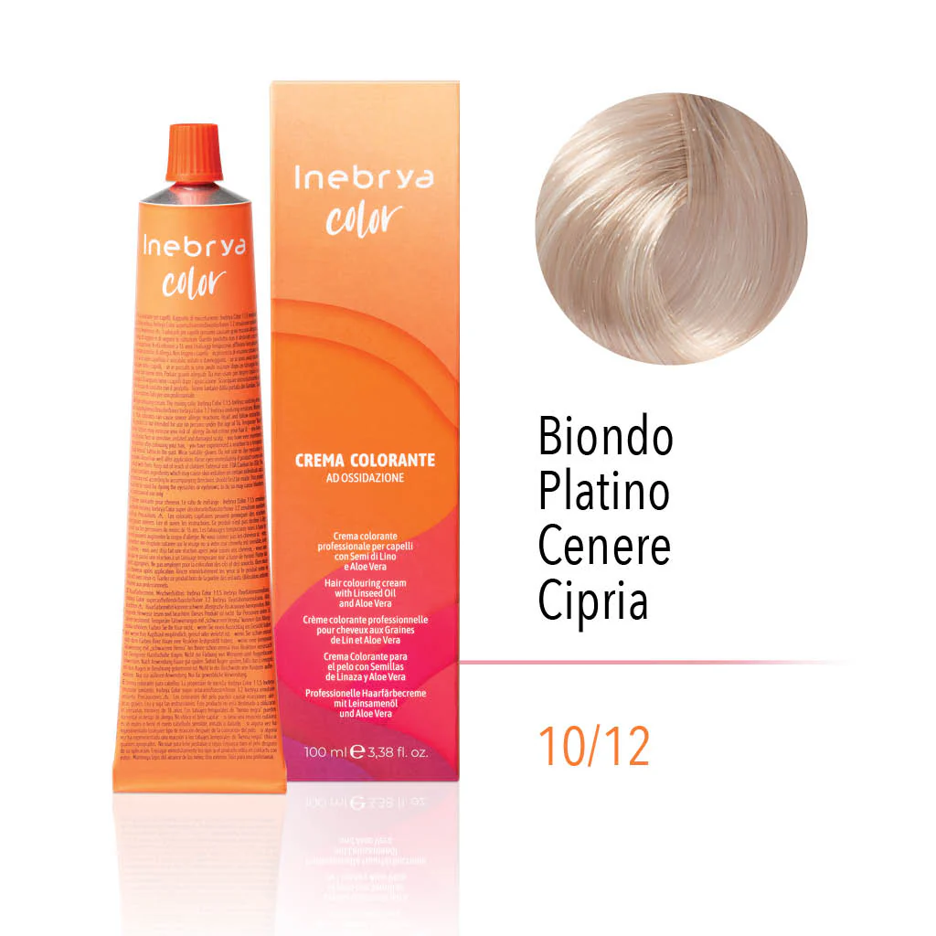 10.12.webp INEBRYA COLOR 10/12- PLATINUM ASH POWDER BLONDE 100 ML - Image 1