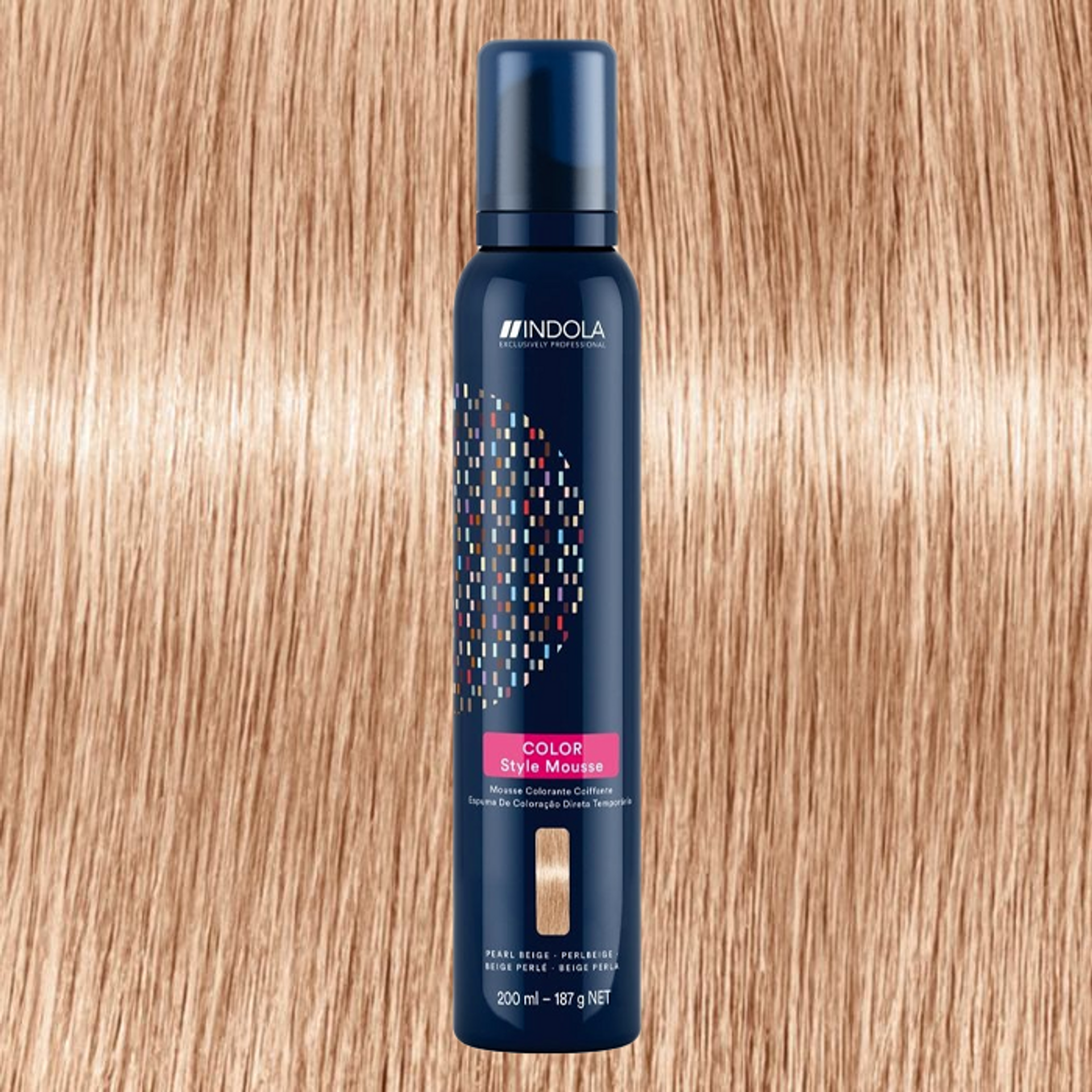 102092__79343.png INDOLA COLOR STYLE MOUSSE PEARL BEIGE 200 ML - Image 1