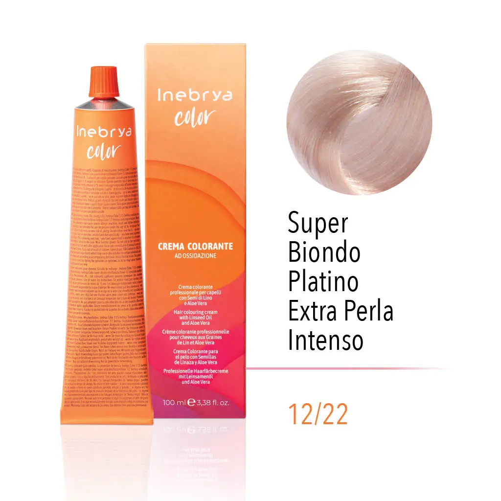 12.22.webp INEBRYA COLOR 12/22 - SUPERLIGHT PLATINUM BLONDE EXTRA INTENSE PEARL 100 ML - Image 1