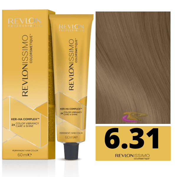 12554.png REVLONISSIMO COLORSMETIQUE™ 6.31 DARK GOLDEN ASH BLONDE 60 ML - Image 1