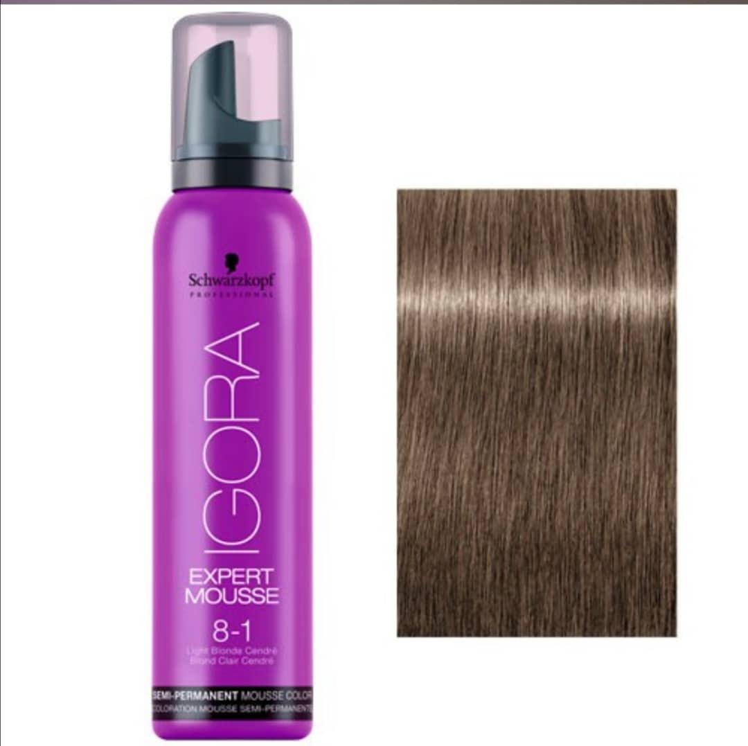 310939653_5468013159930719_97445003907061055_n.jpg IGORA EXPERT MOUSSE 8-1 LIGHT BLONDE CENDRE 100 ML - Image 1