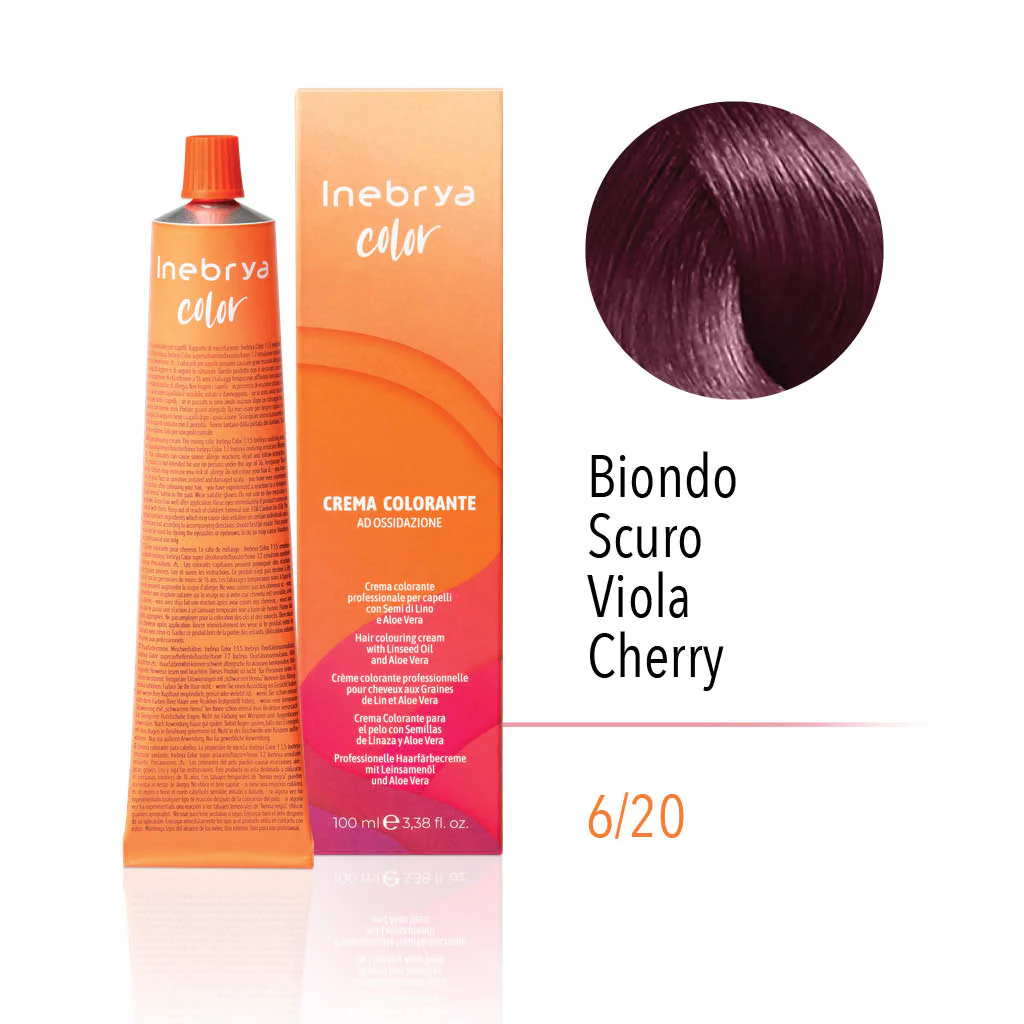 6.20.webp INEBRYA COLOR 6/20 - VIOLET CHERRY DARK BLONDE 100 ML - Image 1