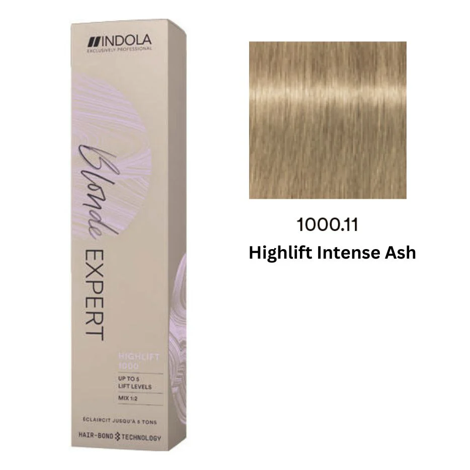 BE1000.11.webp INDOLA PERMANENT COLOR BLONDE EXPERT 1000.11 - HIGHLIFT BLONDE INTENSE ASH 60 ML - Image 1