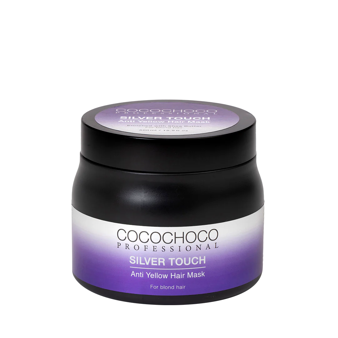 CocochocoAntiyellowmask500mlfrontlabel11.7.23.webp COCOCHOCO SILVER TOUCH ANTI- YELLOW MASK 500 ML - Image 1