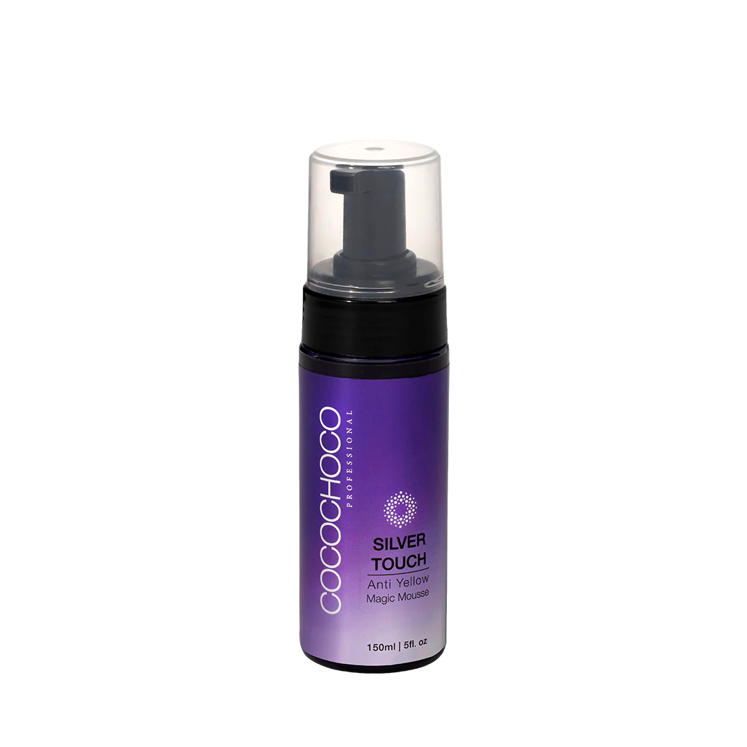 CocochocoAntiyellowmousse150mlfrontlabel11.7.23.webp COCOCHOCO SILVER TOUCH ANTI- YELLOW MAGIC MOUSSE 150 ML - Image 1