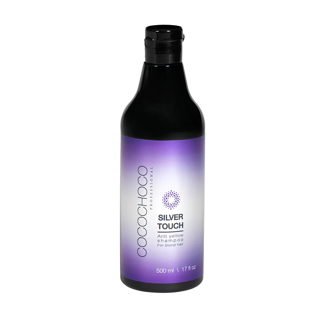 CocochocoAntiyellowshampoo500mlfrontlabel11.7.23.webp COCOCHOCO SILVER TOUCH ANTI- YELLOW SHAMPOO 500 ML - Image 1