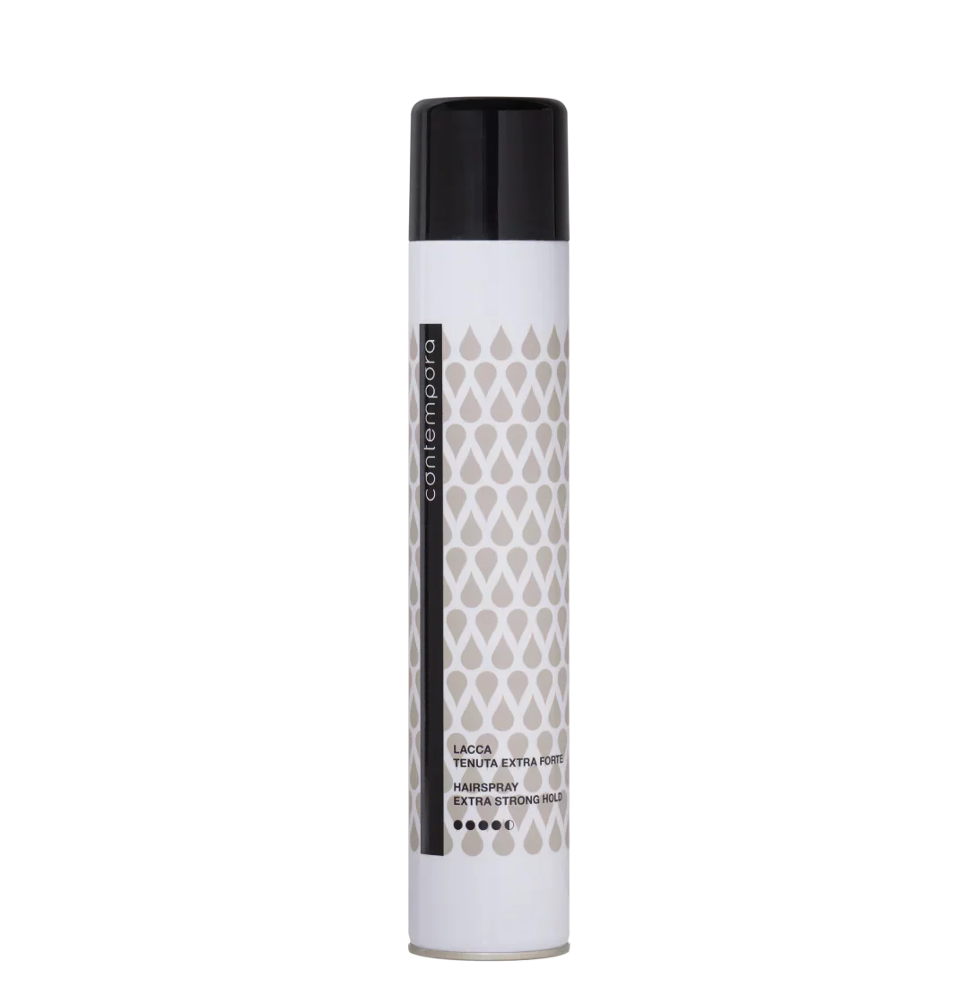 ContemporaLaccaTenutaExtraForte500ml_BarexItaliana-e1759343187591.webp CONTEMPORA STYLING– EXTRA STRONG HOLD HAIRSPRAY 500 ML - Image 1