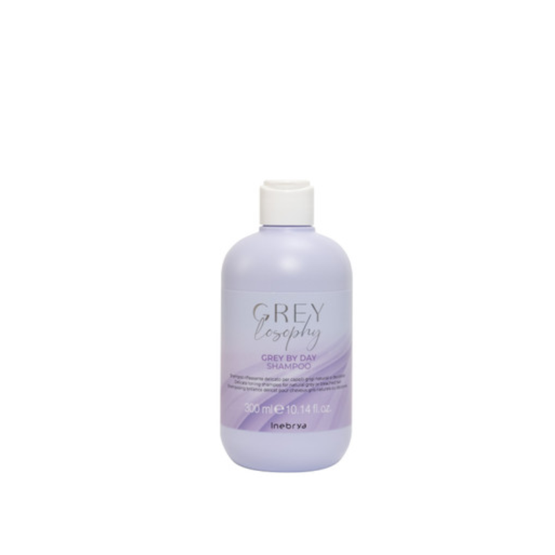 Grey-300ml.png INEBRYA GREYLOSOPHY GREY BY DAY SHAMPOO 300ML - Image 1