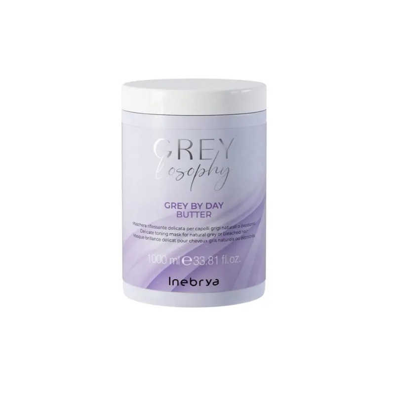 Grey-mask-1000ml.jpg INEBRYA GREYLOSOPHY GREY BY DAY BUTTER 1000ml - Image 1