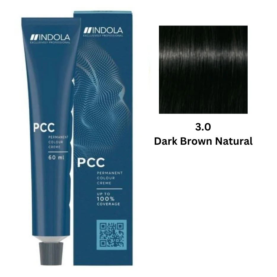 IND3.0.webp INDOLA PCC PERMANENT COLOR 3.0 - DARK BROWN NATURAL 60 ML - Image 1