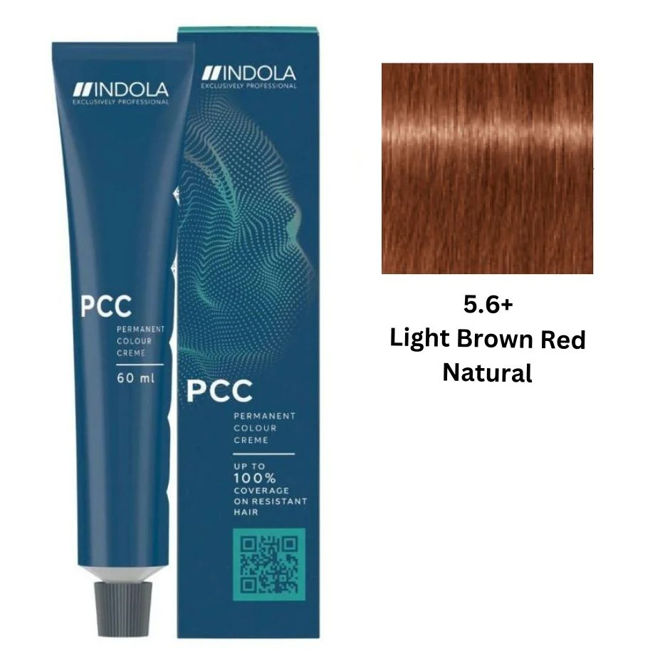 IND5.6.webp INDOLA PCC PERMANENT COLOR 5.6+ - LIGHT BROWN RED NATURAL INTENSE 60 ML - Image 1