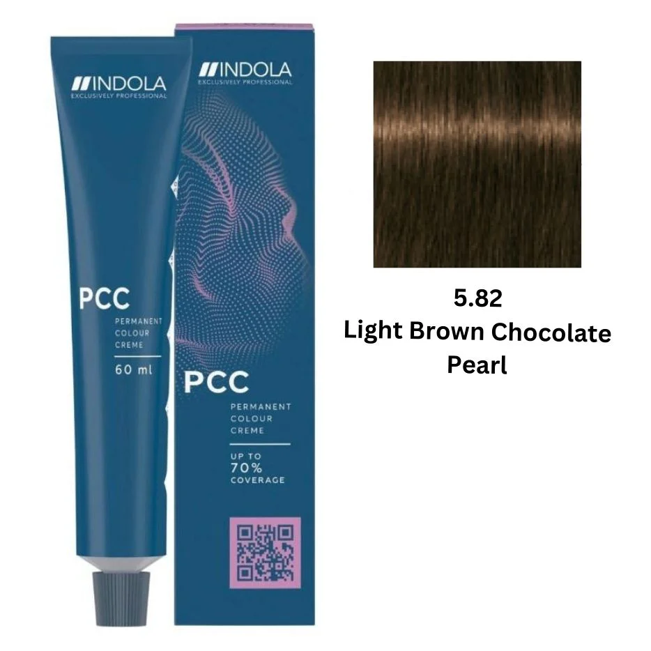 IND5.82.webp INDOLA PCC PERMANENT COLOR 5.82 - LIGHT BROWN CHOCOLATE PEARL 60 ML - Image 1