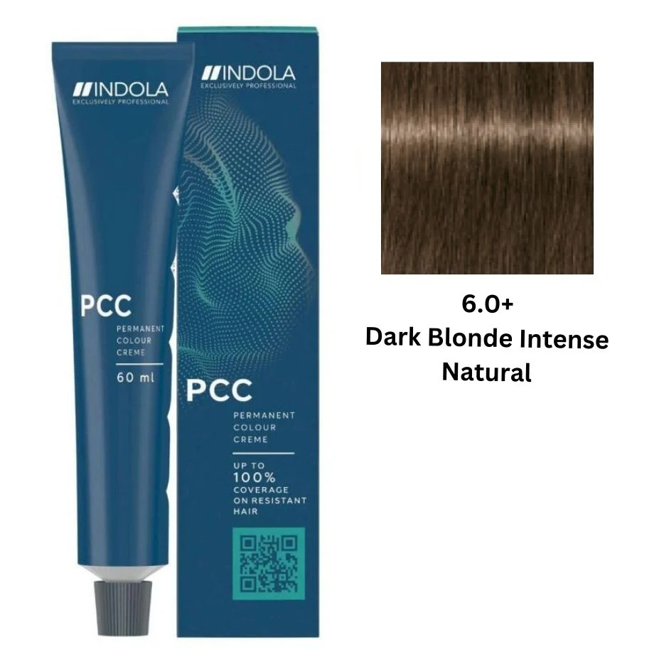 IND6.0_c9f346ad-42d7-4990-9c1d-13ea33de788a.webp INDOLA PCC PERMANENT COLOR 6.0+ - DARK BLONDE INTENSE NATURAL 60 ML - Image 1