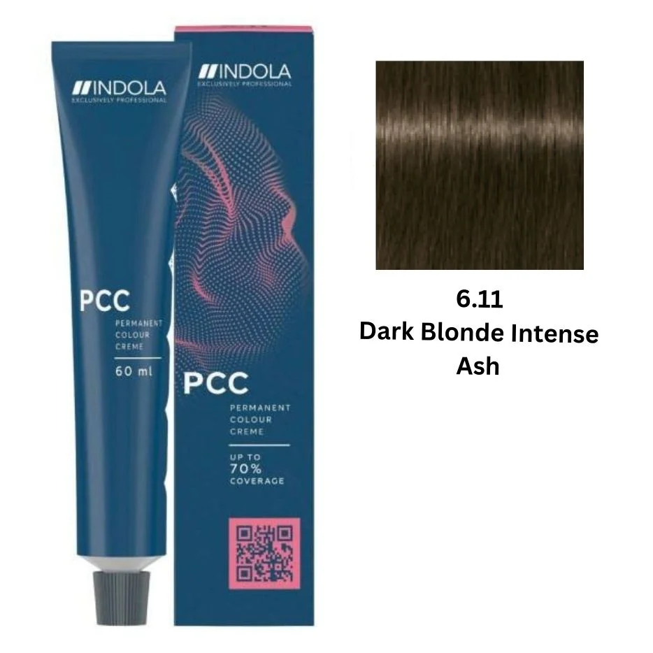 IND6.11.webp INDOLA PCC PERMANENT COLOR 6.11 - DARK BLONDE INTENSE ASH 60 ML - Image 1