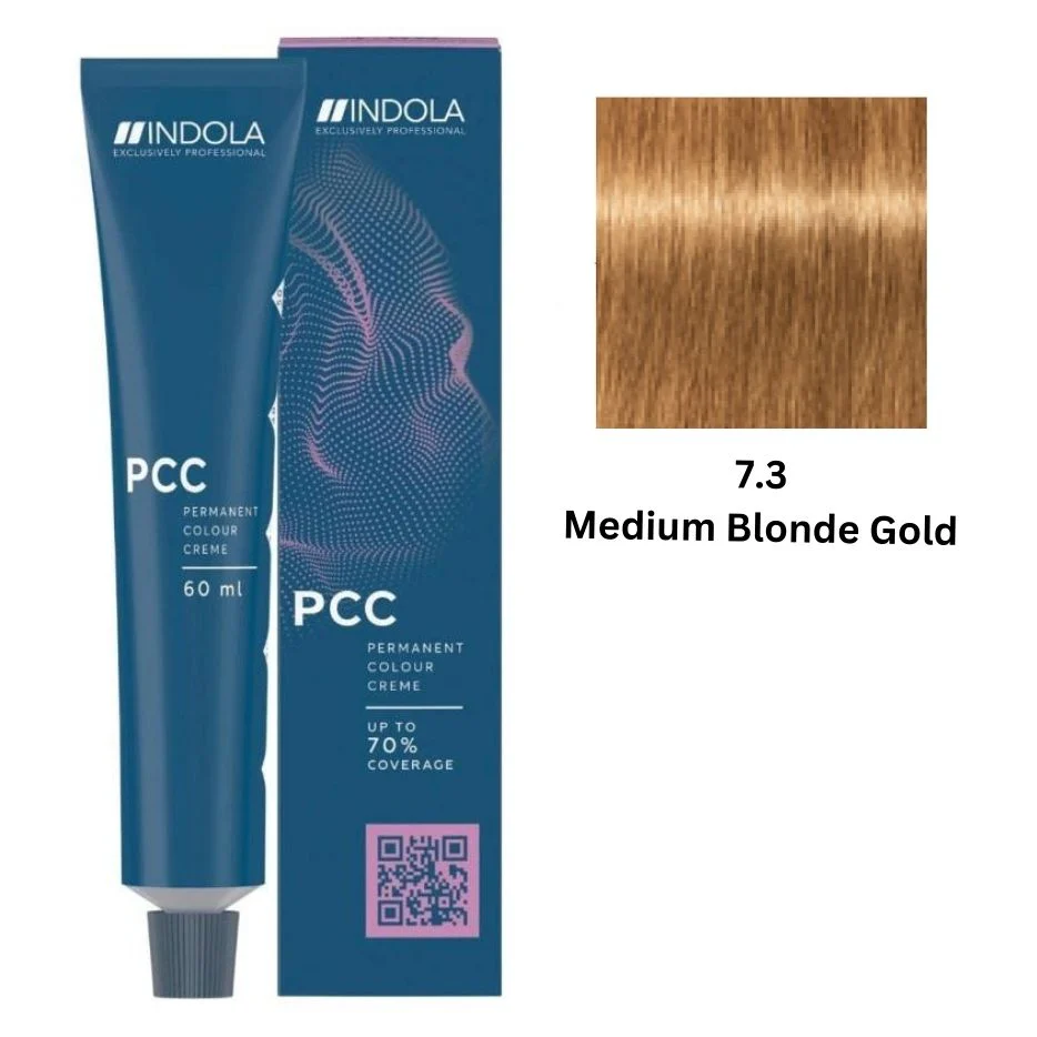 IND7.3_a0f6cfbc-b75a-4fc9-8306-c81798465bf1.webp INDOLA PCC PERMANENT COLOR 7.3 - MEDIUM BLONDE GOLD 60 ML - Image 1