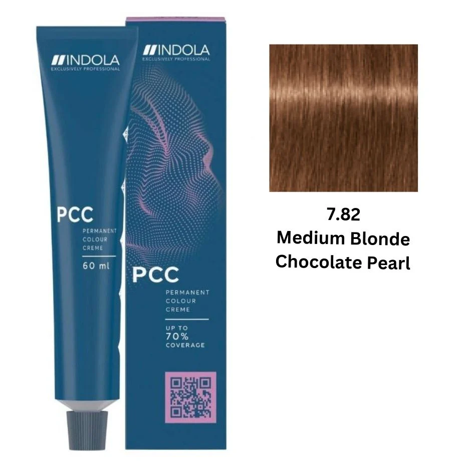 IND7.82.webp INDOLA PCC PERMANENT COLOR 7.82 - MEDIUM BLONDE CHOCOLATE PEARL 60 ML - Image 1