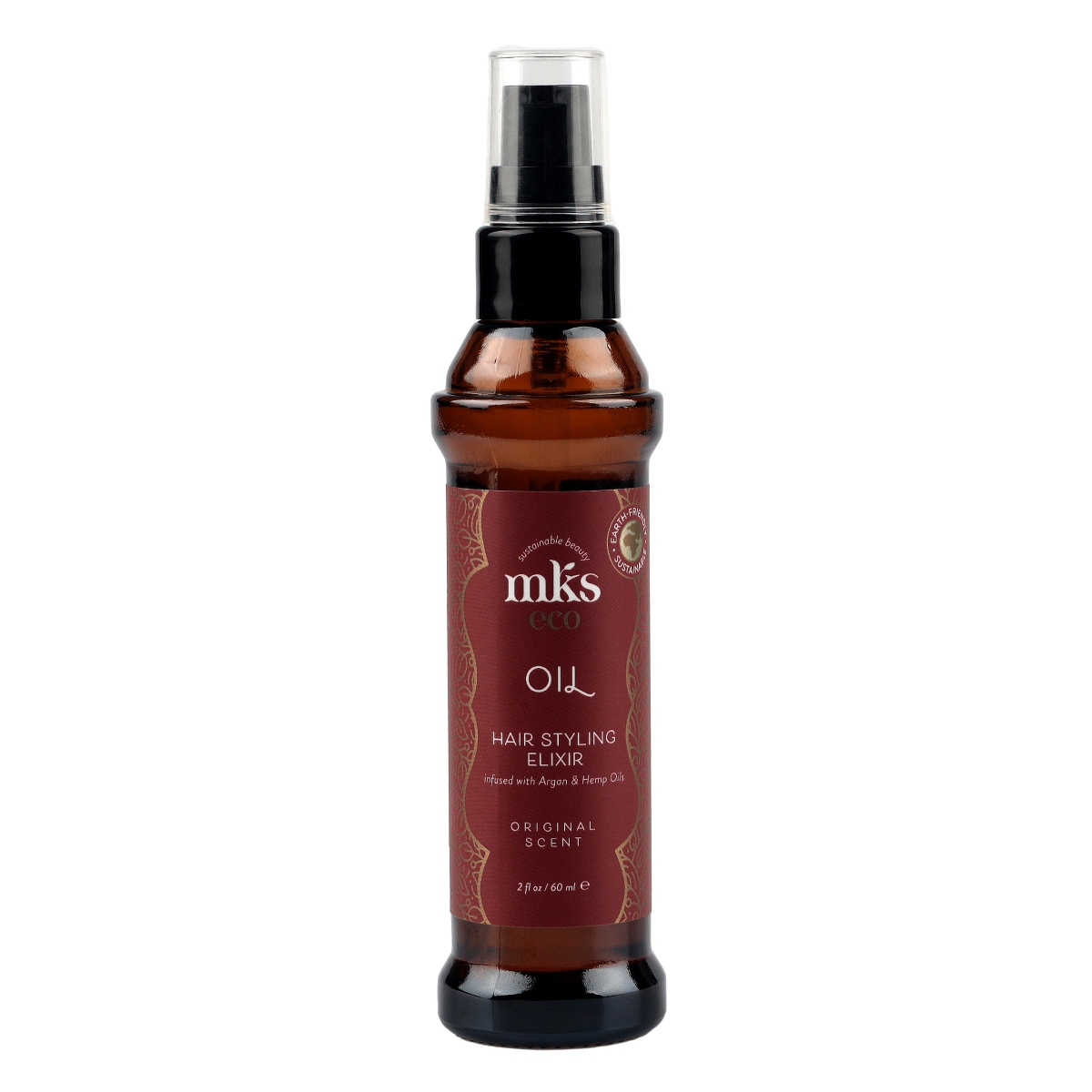 Oil-Original-front-1-1.jpg MKS ECO OIL HAIR STYLING ELIXIR (Original Scent) 60 ML - Image 1