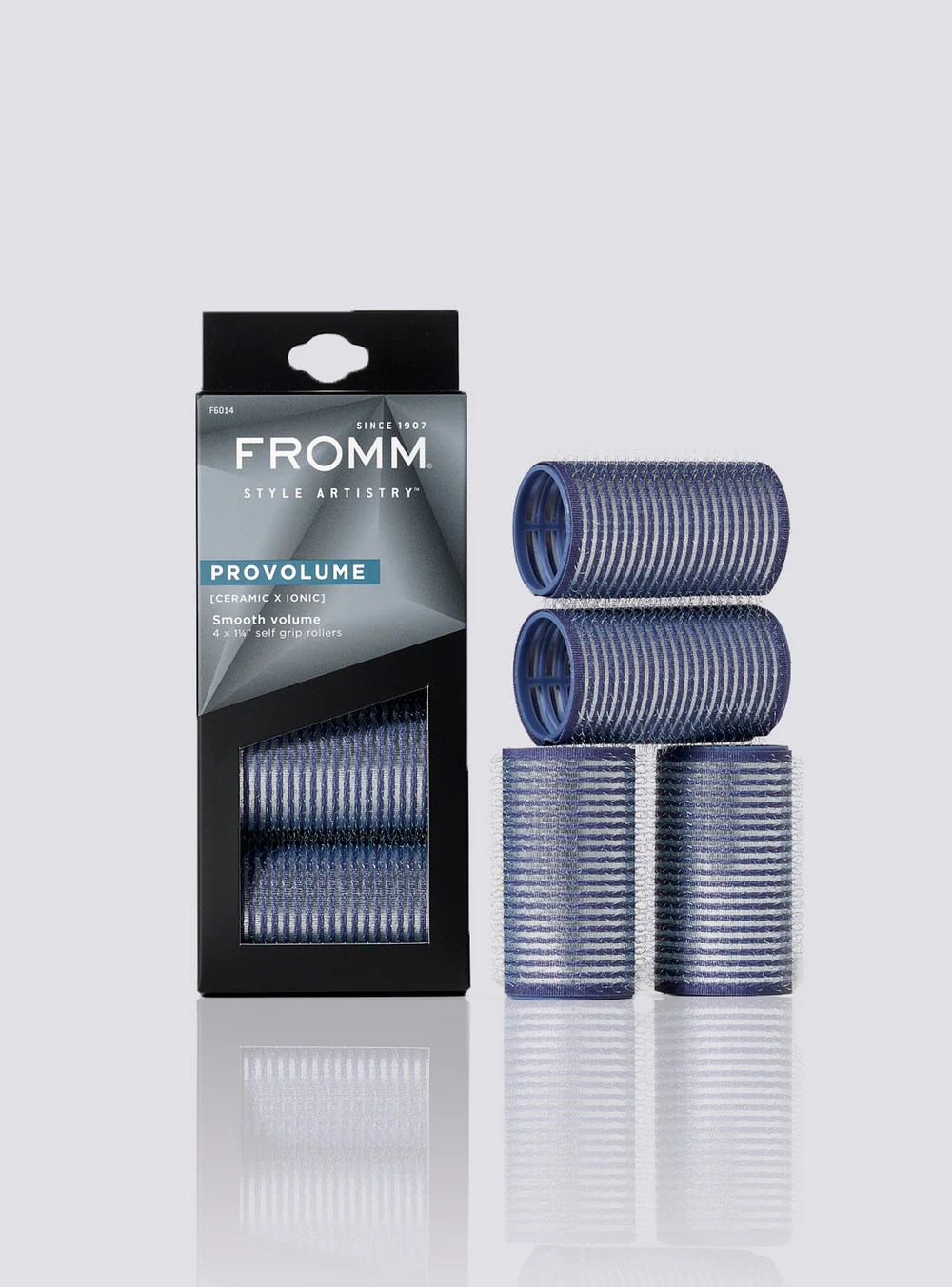 fromm-pro-volume-rollers-F6014-reflection_ec10a50f-59ff-4e45-bb66-dc5bdf62b204_1000x1500.webp FROMM PRO PRO VOLUME CERAMIC HAIR ROLLERS PACK 4 X 32mm - Image 1