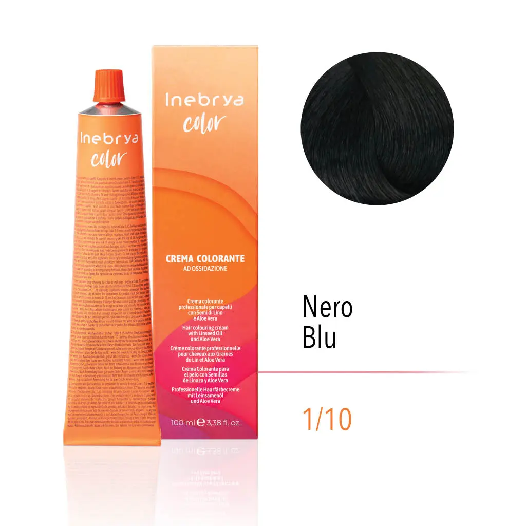 inebrya-1.10.webp INEBRYA COLOR 1/10 - BLACK BLUE 100 ML - Image 1