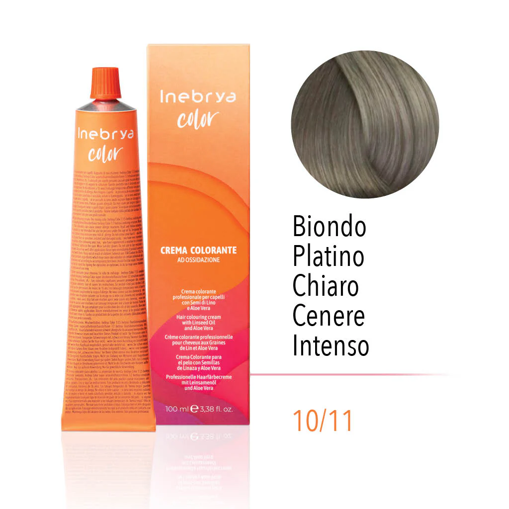 inebrya-10_11.webp INEBRYA COLOR 10/11 - BLONDE PLATINUM INTENSE ASH 100 ML - Image 1