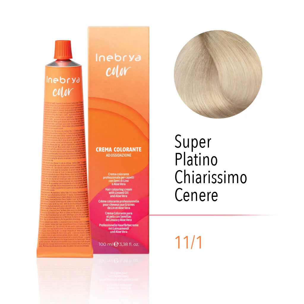 inebrya-11.1.webp INEBRYA COLOR 11/1- SUPERLIGHT PLATINUM ASH BLONDE 100 ML - Image 1
