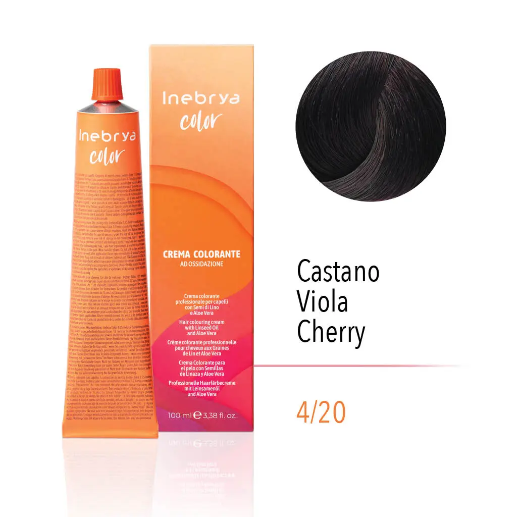 inebrya-4.20.webp INEBRYA COLOR 4/20 - VIOLET CHERRY BROWN 100 ML - Image 1