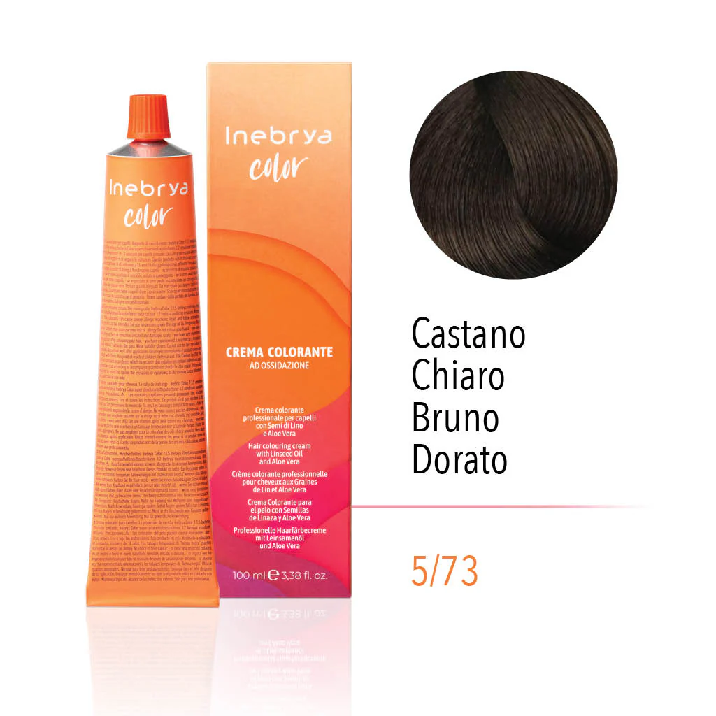 inebrya-5.73.webp INEBRYA COLOR 5/73 - LIGHT CHESTNUT BROWN GOLDEN 100 ML - Image 1