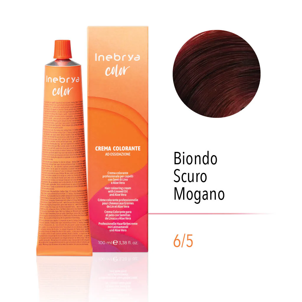 inebrya-6.5.webp INEBRYA COLOR 6/5 - DARK BLONDE MAHOGANY 100 ML - Image 1
