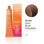 INEBRYA COLOR  6/7 - DARK BLONDE BROWN (CHOCOLATE )  100 ML