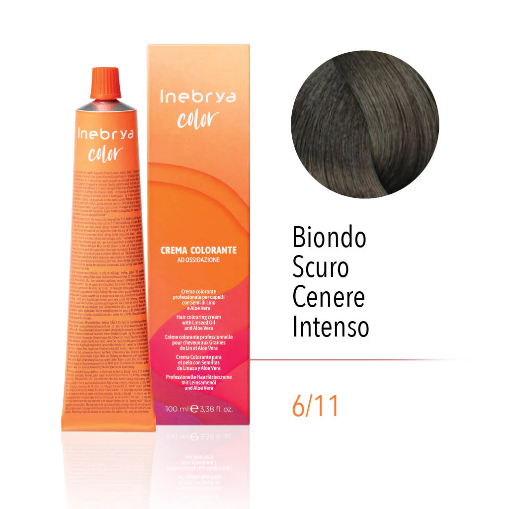 inebrya-6_11.webp INEBRYA COLOR 6/11 - DARK BLONDE INTENSE ASH 100 ML - Image 1
