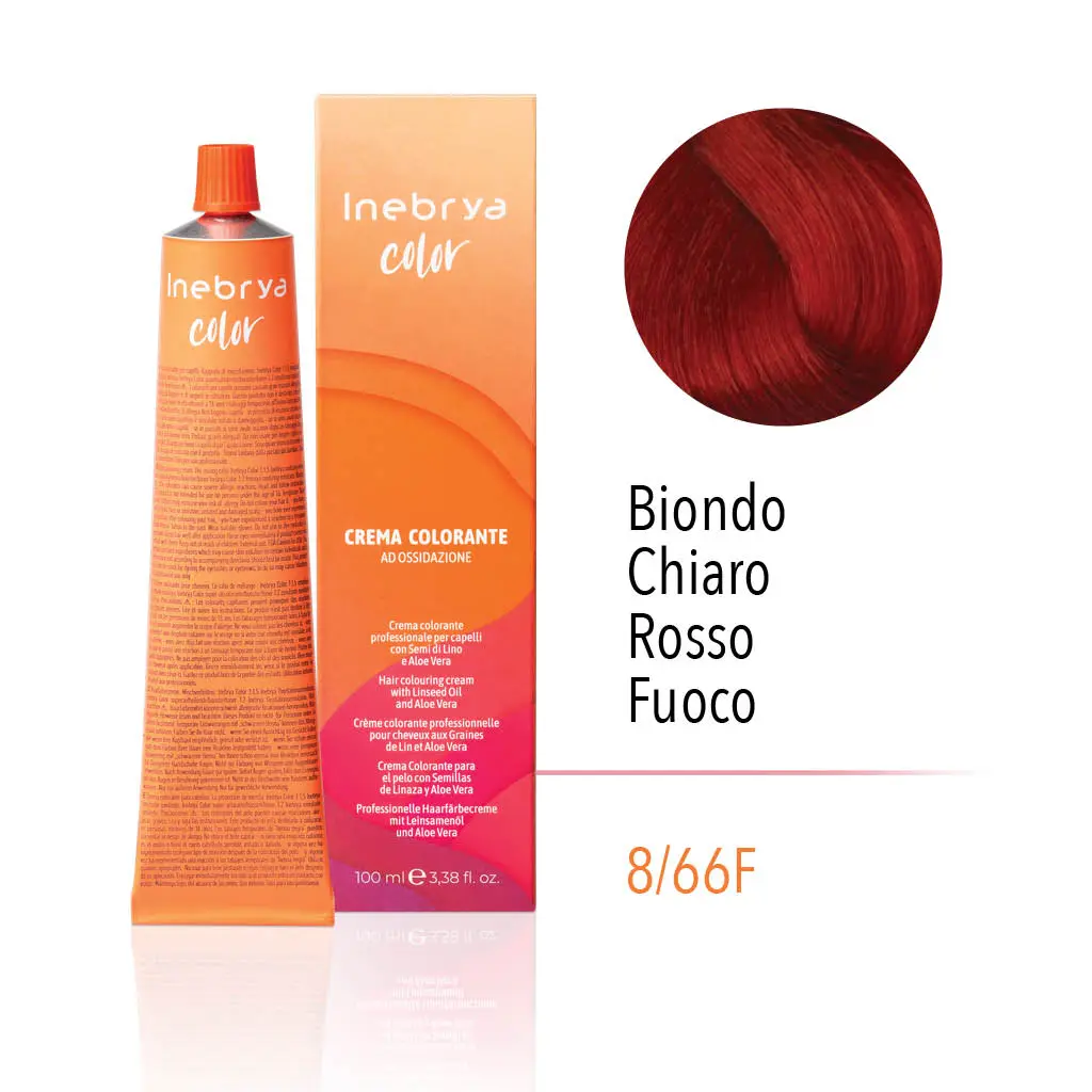 inebrya-8.66F.webp INEBRYA COLOR 8/66F - LIGHT BLONDE RED FIRE 100 ML - Image 1