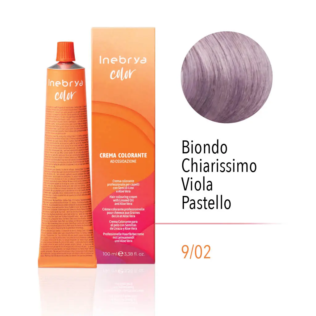 inebrya-9.02.webp INEBRYA COLOR 9/02- VERY LIGHT BLONDE VIOLET PASTEL 100 ML - Image 1