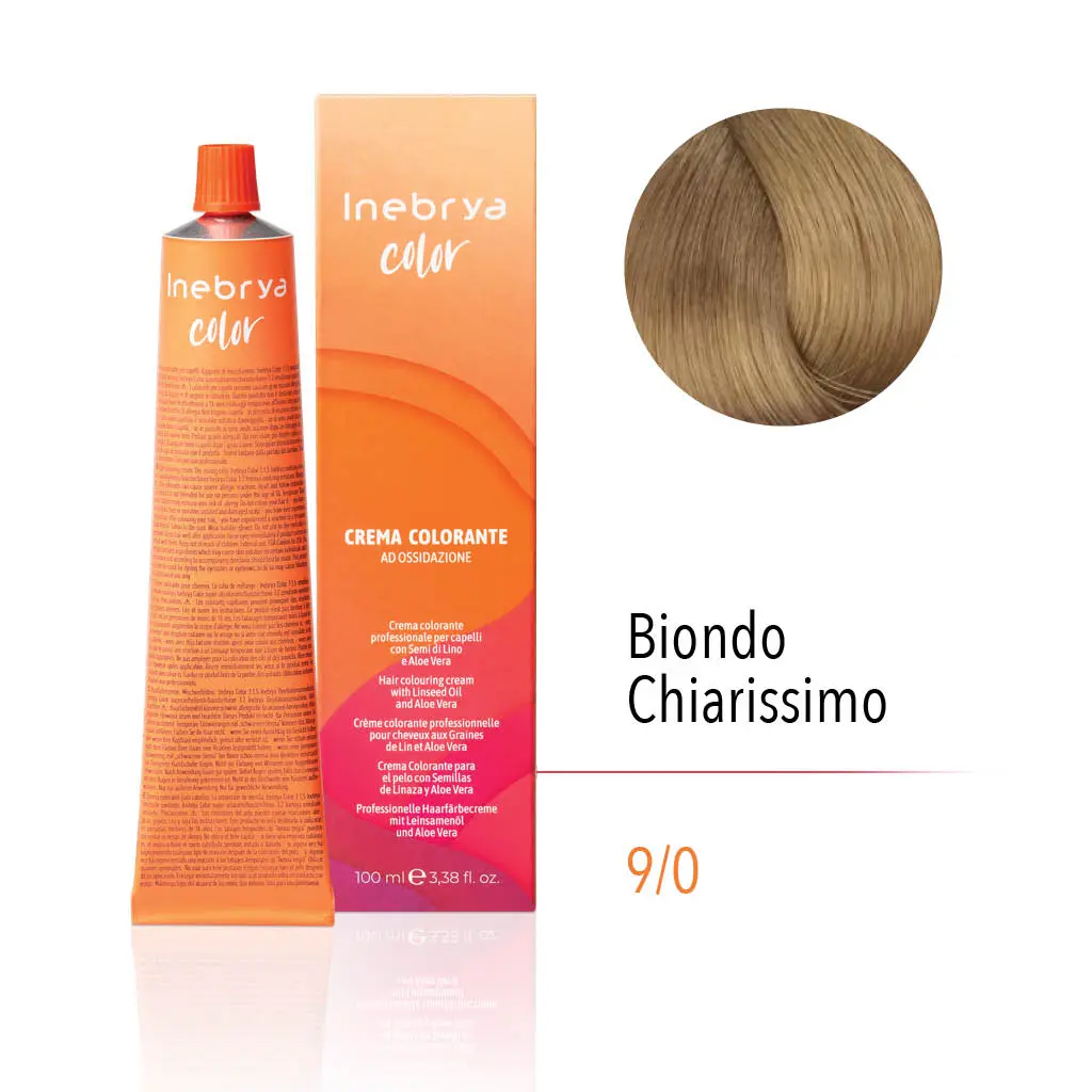 inebrya-9_0.webp INEBRYA COLOR 9/0 - VERY LIGHT BLONDE 100 ML - Image 1