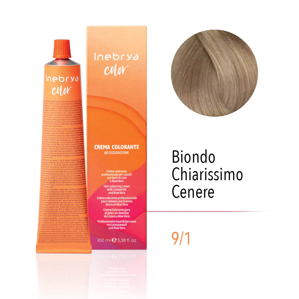 inebrya-9_1.webp INEBRYA COLOR 9/1 - VERY LIGHT BLONDE ASH 100 ML - Image 1