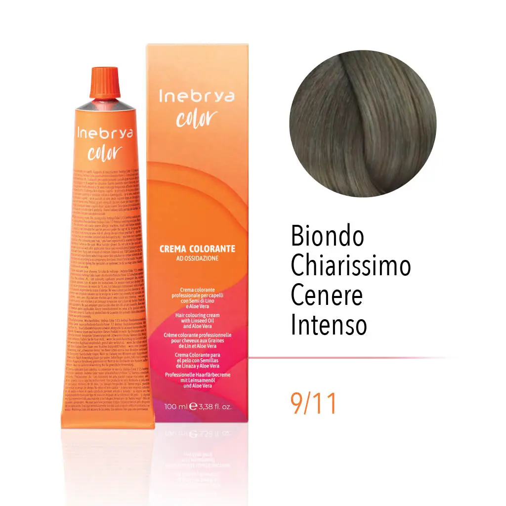 inebrya-9_11.webp INEBRYA COLOR 9/11 -VERY LIGHT BLONDE INTENSE ASH 100 ML - Image 1