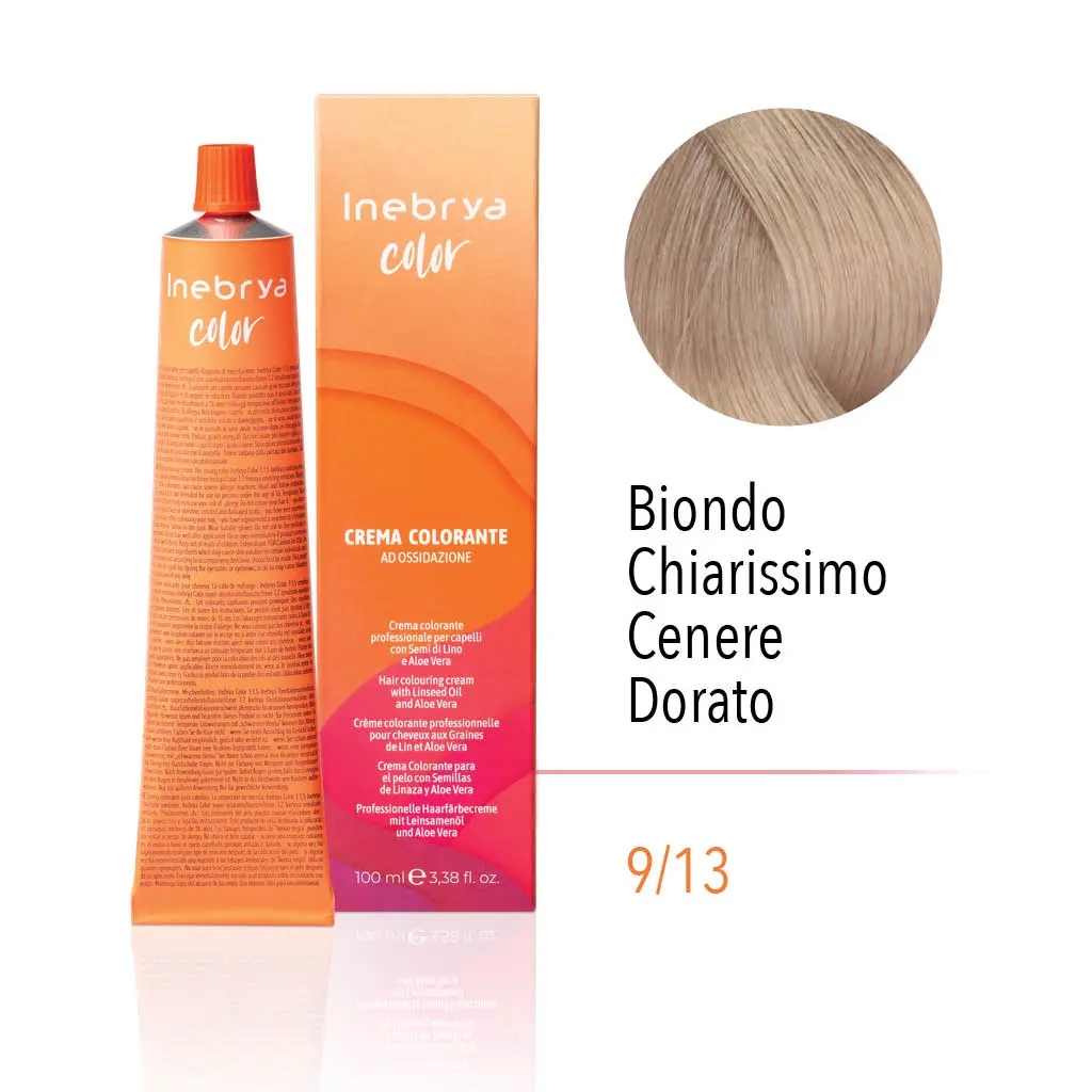 inebrya-9_13.webp INEBRYA COLOR 9/13 -VERY LIGHT BLONDE ASH GOLDEN 100 ML - Image 1