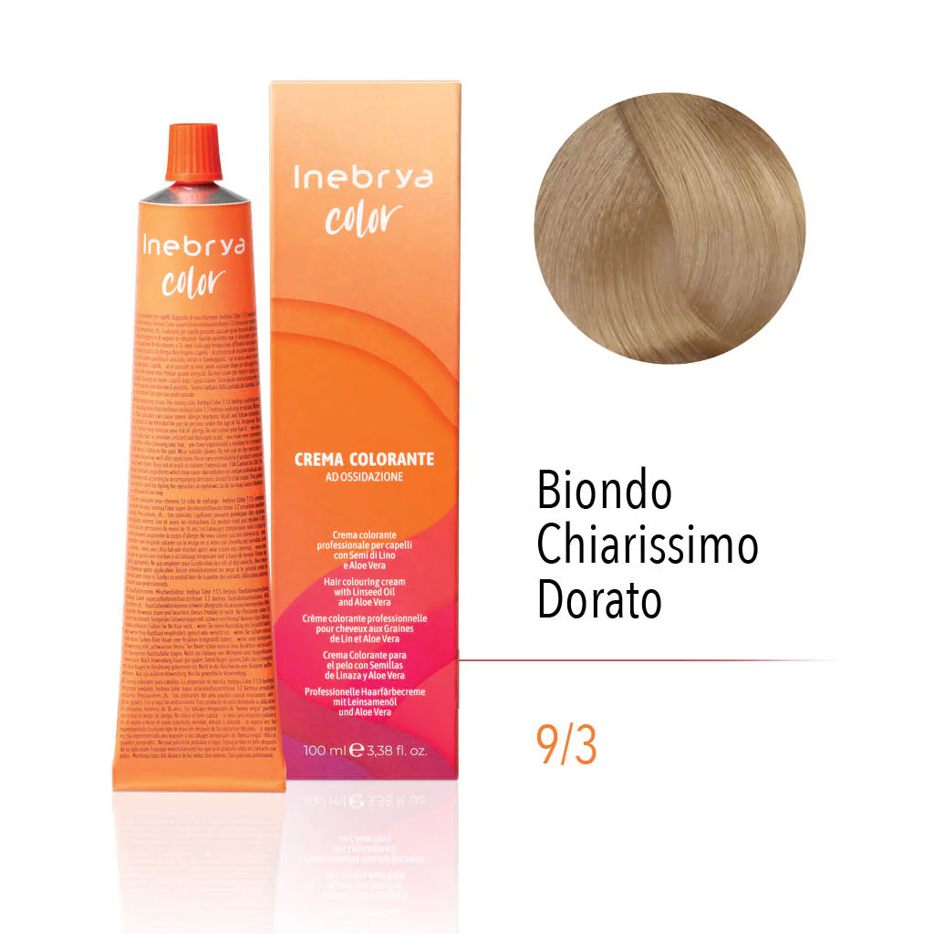 inebrya-9_3-1-1.webp INEBRYA COLOR 9/3 - VERY LIGHT BLONDE GOLDEN 100 ML - Image 1
