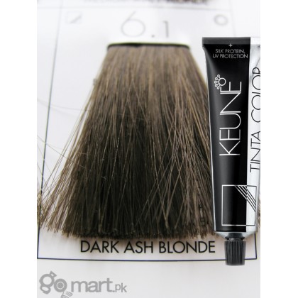 keune-tinta-color-dark-ash-blonde-6-1-gomart-pakistan-2963-420x420-1.jpg KEUNE TINTA COLOR 6.1- DARK BLONDE ASH 60 ML - Image 1