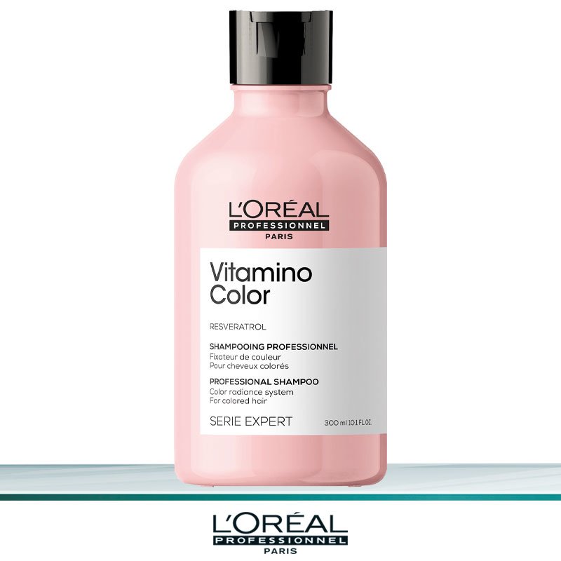loreal-serie-expert-vitamino-color-shampoo-300ml.jpg SERIE EXPERT VITAMINO COLOR SHAMPOO 300 ML - Image 1