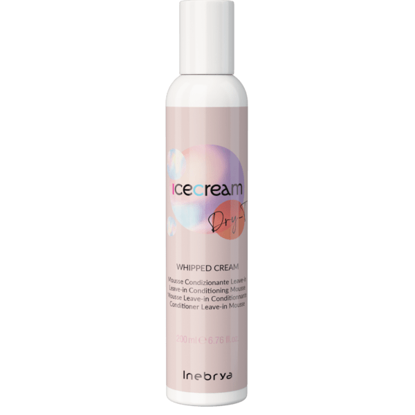 whipped-cream-200-ml-e1692564230261-600x600-1-1.png INEBRYA ICE CREAM DRY-T WHIPPED CREAM LEAVE-IN 200 ML - Image 1